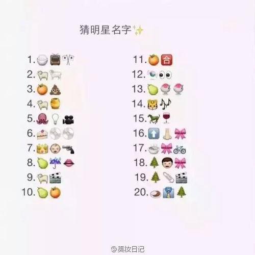 表情猜明星名字答案,揭秘表情背后的明星真名